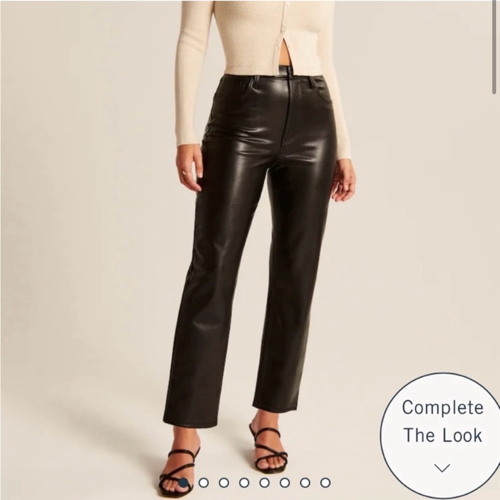 Chic Abercrombie & Fitch Faux/Vegan Leather Pants | Size 29/8 | Ultra High Rise